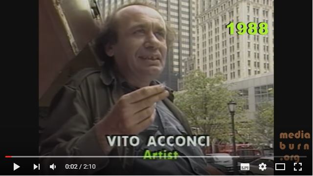 Vito Acconci on Changing the Landscape