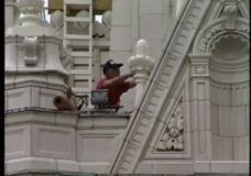 [Chicago Slices raw: Roofers At Wrigley Building]