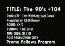 The 90’s, episode 104